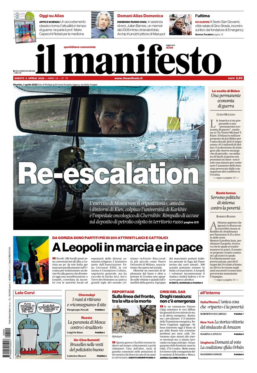 il manifesto del 02 aprile 2022