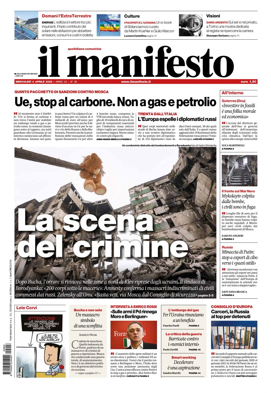 il manifesto del 06 aprile 2022