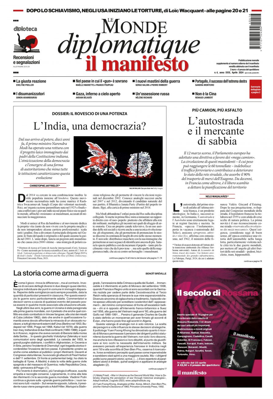 Le Monde diplomatique di aprile 2024