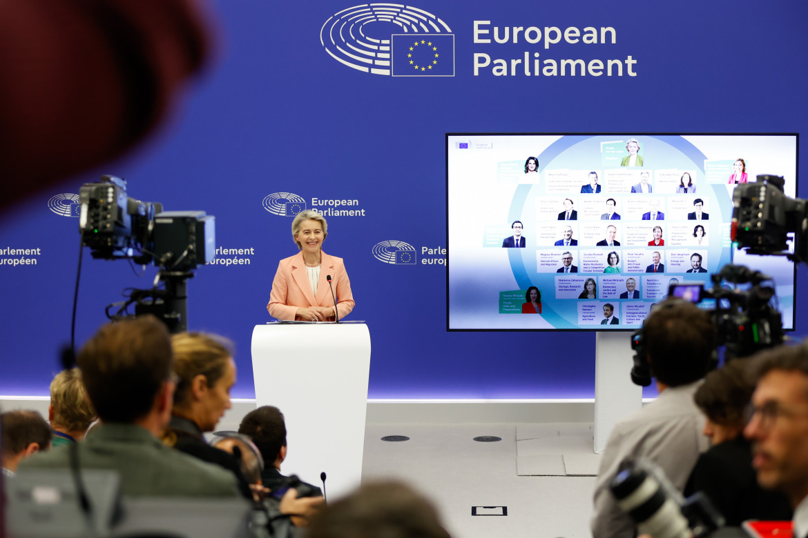 Ursula von der Leyen presenta la nuova Commissione europea foto di Mathieu Cugnot