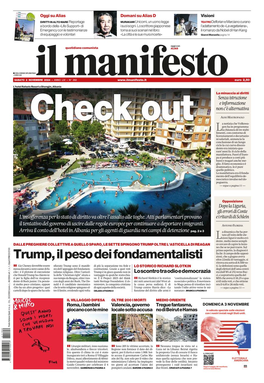 il manifesto del 02 novembre 2024